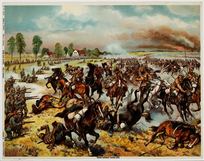 The Battle of Tannenberg, August 1914 de Unbekannter Künstler