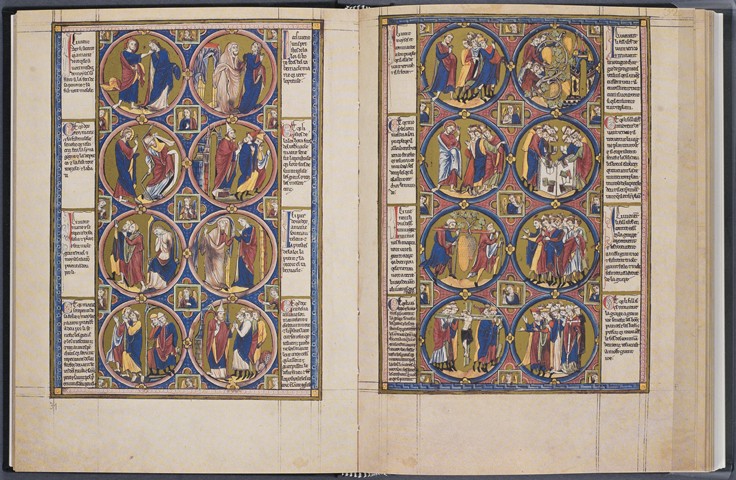 The Creation. Bible moralisée (Codex Vindobonensis 2554) de Unbekannter Künstler