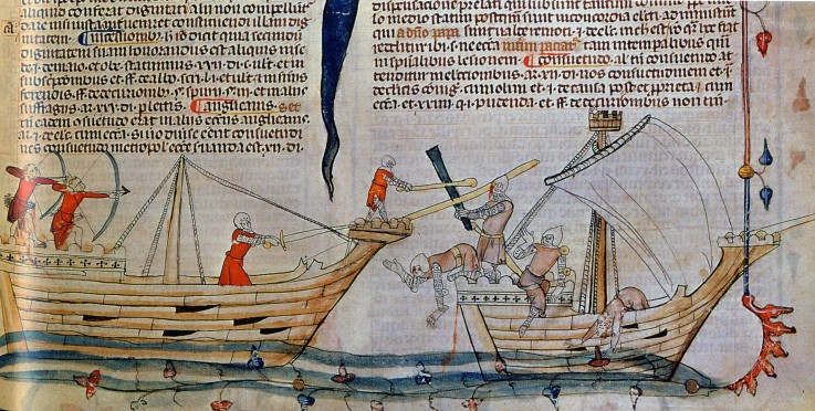 The naval Battle de Unbekannter Künstler