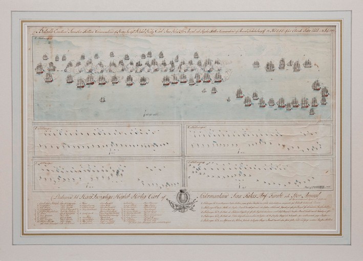 The naval Battle of Öland on 26 July 1789 de Unbekannter Künstler