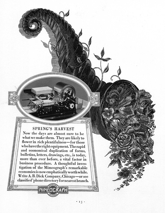 Advertisement for the Edison Mimeograph de Unbekannter Künstler