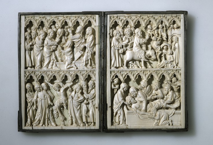 Ivory diptych with scenes from Life of Christ (Property of Queen Jadwiga of Poland) de Unbekannter Künstler