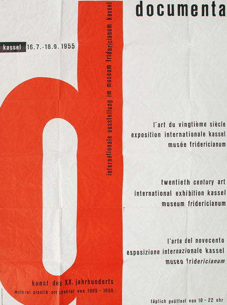 Poster for the First documenta Exhibition in 1955 de Unbekannter Künstler
