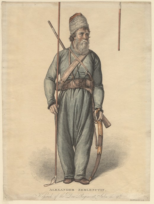 Alexander Zemlyanukhin, cossack of the Don Regiment de Unbekannter Künstler