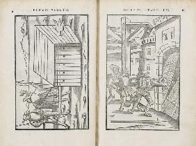 Double page spread from the De Re Militari by Vegetius
