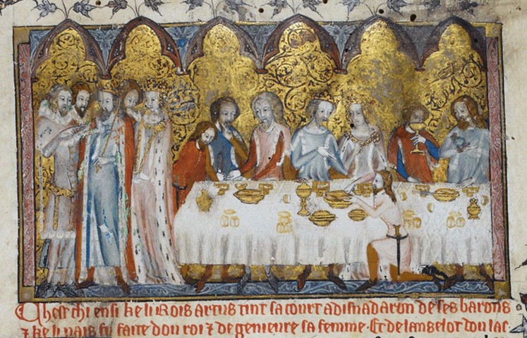 Feasting at King Arthur's Court de Unbekannter Künstler