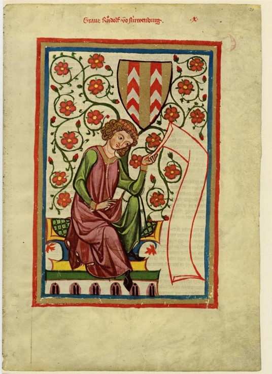 Rudolf II of Fenis (From the Codex Manesse) de Unbekannter Künstler