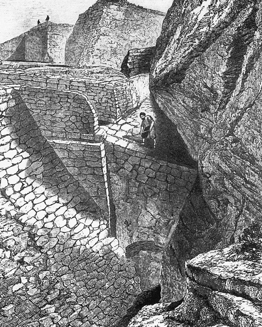 Heinrich Schliemann's excavation at Troy. (From: Gods, Graves, and Scholars by C. W. Ceram) de Unbekannter Künstler
