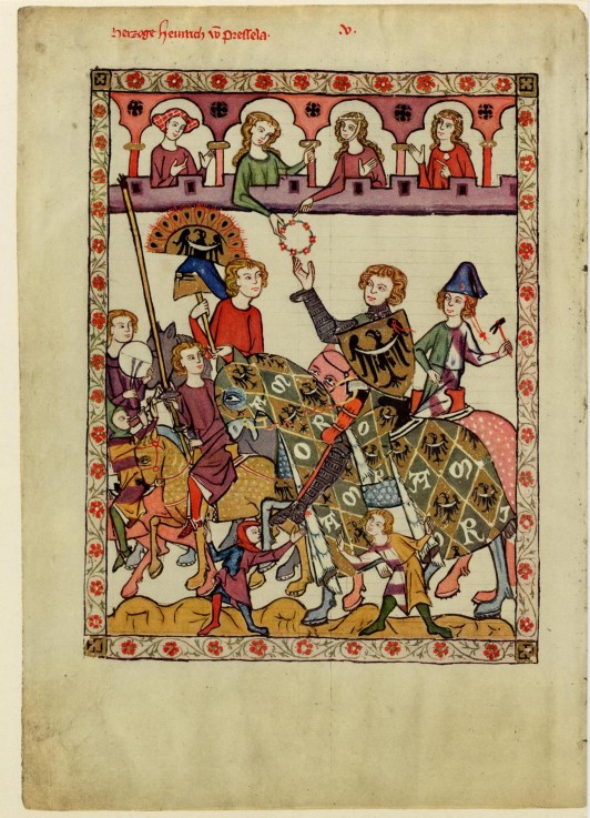 Henry IV Probus, Duke of Silesia-Wroclaw (From the Codex Manesse) de Unbekannter Künstler