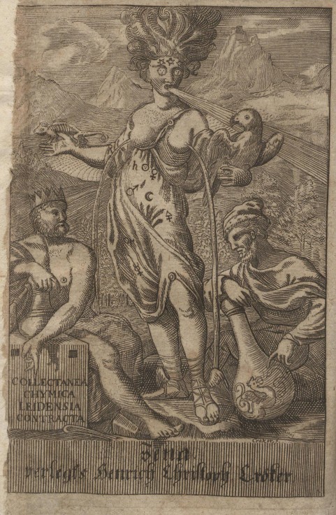 Illustration from "Collectanea chymica Leidensia" by Christopher Love Morley and Theodorus Muyckens de Unbekannter Künstler