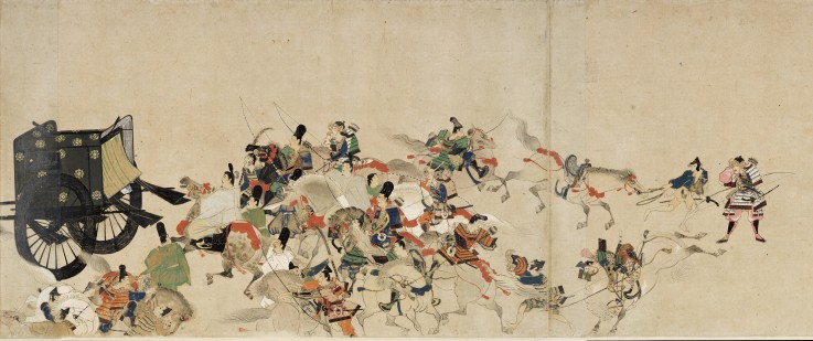 Illustrated Tale of the Heiji Civil War (The Imperial Visit to Rokuhara) 3 scroll de Unbekannter Künstler
