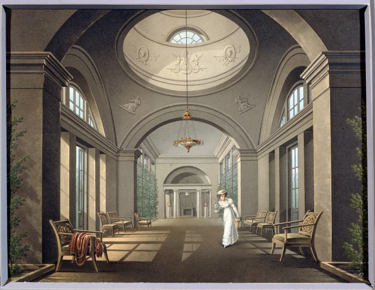 Interior of the Aviary in the Pavlovsk palace de Unbekannter Künstler