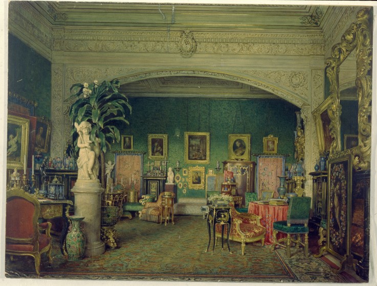 Interior of the Mariinsky Palace in Saint Petersburg de Unbekannter Künstler
