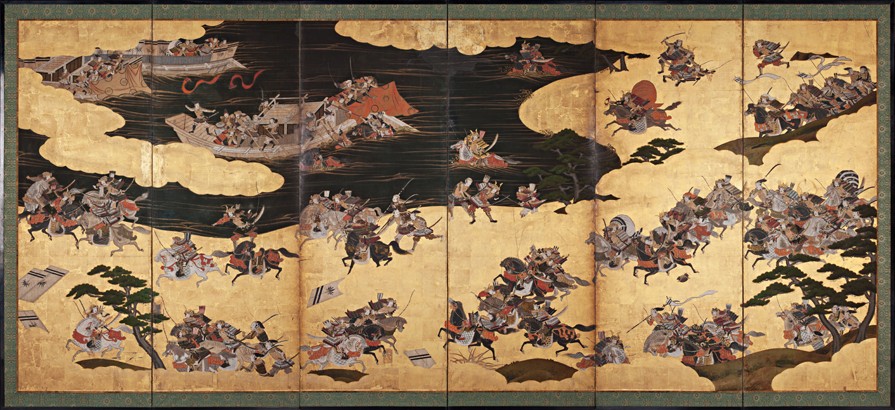 Battle scenes from the Tale of Heike (Heike Monogatari) de Unbekannter Künstler