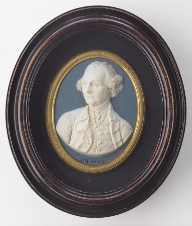 Captain James Cook (Wedgwood portrait medallion) de Unbekannter Künstler