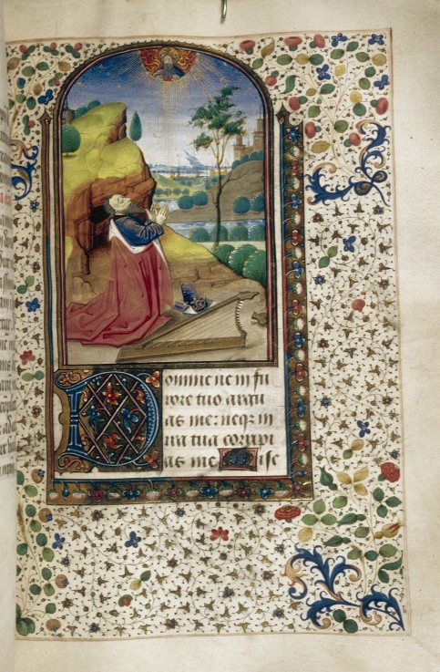 King David in prayer (Book of Hours) de Unbekannter Künstler