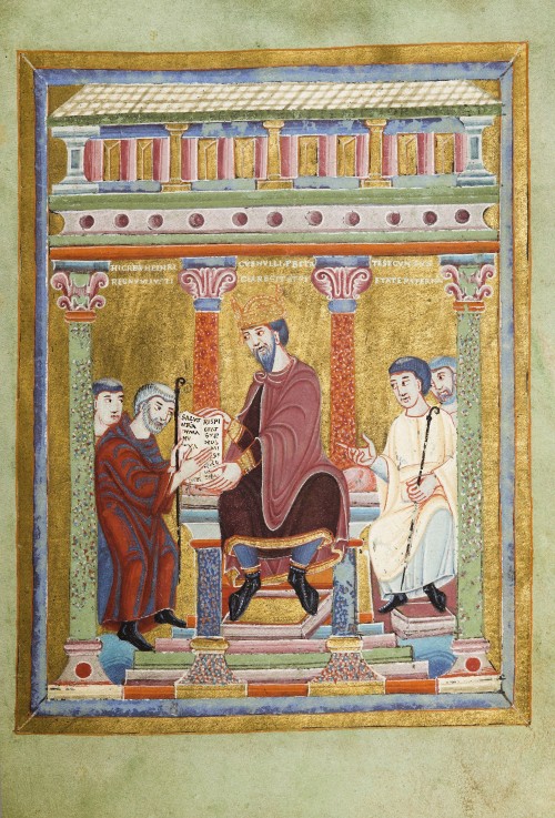 Henry III, Holy Roman Emperor (Evangelarium for Henry III) de Unbekannter Künstler