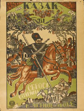 Cossack Throw Wrangel in the Black Sea (Poster)