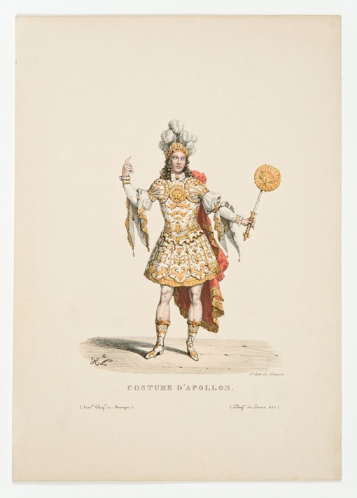 Louis XIV as Apollo in the ballet "Noces de Thétis et Pélée" in 1654 de Unbekannter Künstler