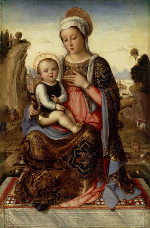Virgin and Child de Unbekannter Künstler