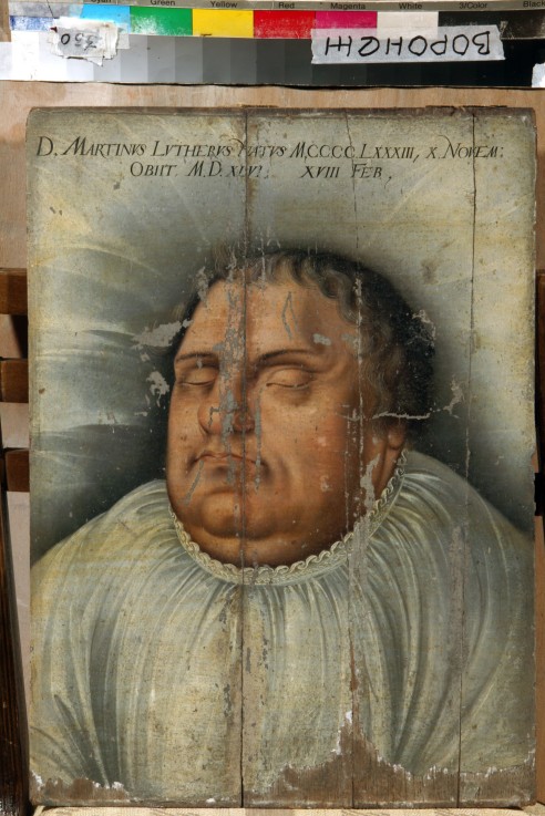 Martin Luther on his deathbed de Unbekannter Künstler