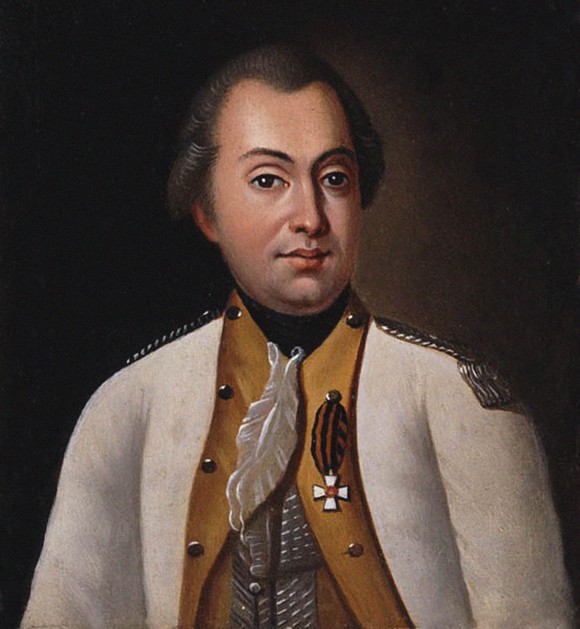 Mikhail Kutuzov in the uniform of the Lugansk Pikineer Regiment, 1788 de Unbekannter Künstler