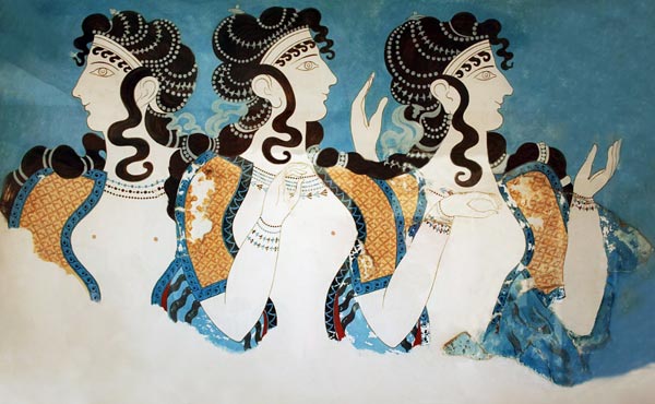 Knossos - Minoische Frauen de Unbekannter Künstler