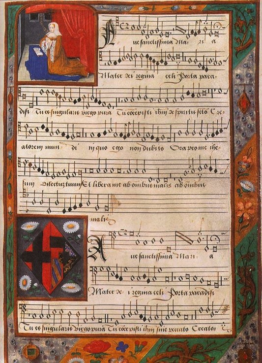 Chansonnier of Margaret of Austria (From Album de Marguerite d'Autriche) de Unbekannter Künstler