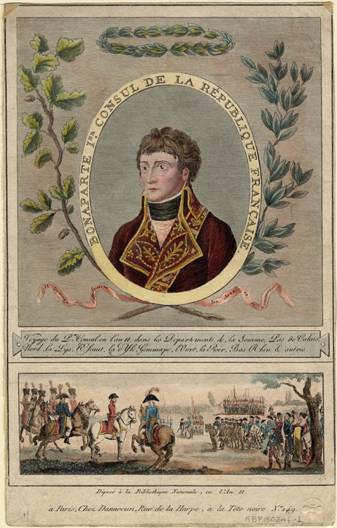 Napoleon Bonaparte as First Consul of France de Unbekannter Künstler