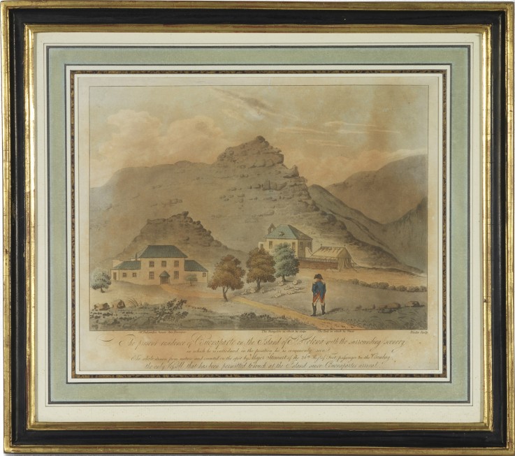 Napoleon Bonaparte on the island of Saint Helena de Unbekannter Künstler