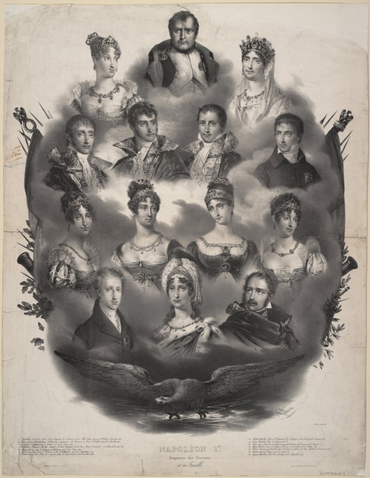 Napoléon I. Bonaparte and his Family de Unbekannter Künstler