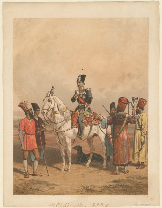 Nasser al-Din Shah Qajar (1831-1896), Shahanshah of Persia de Unbekannter Künstler