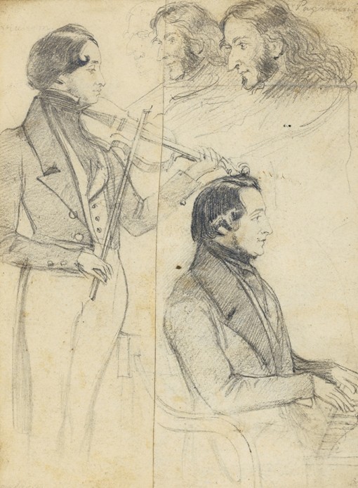 Niccolò Paganini (1782-1840) de Unbekannter Künstler
