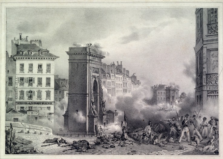 Paris. The July Revolution of 1830 de Unbekannter Künstler