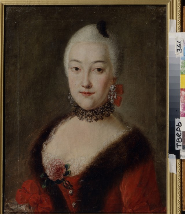 Portrait of Countess Yekaterina Lobanova-Rostovskaya (1735-1802) de Unbekannter Künstler