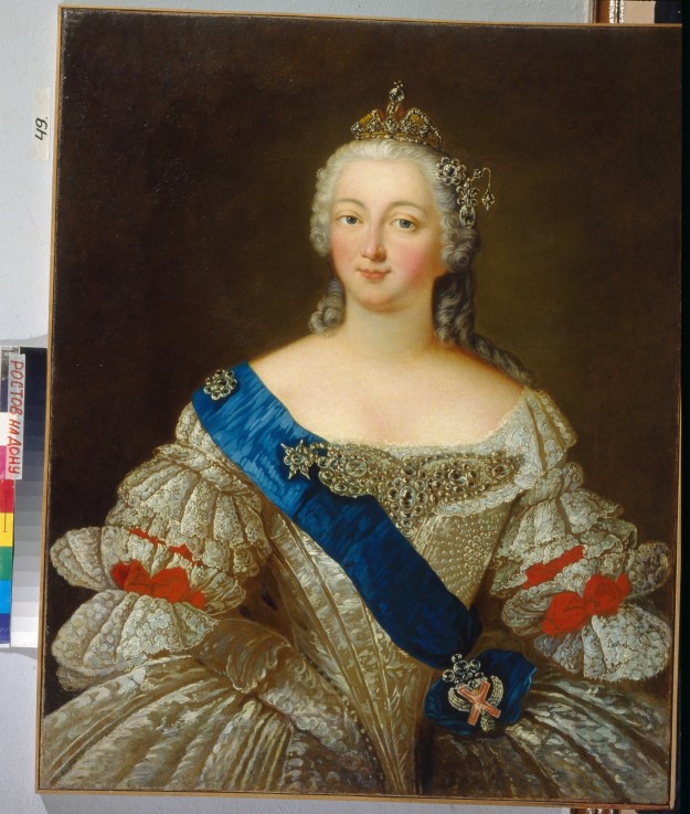 Portrait of Empress Elisabeth Petrovna (1709-1762) de Unbekannter Künstler