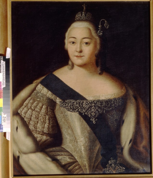 Portrait of Empress Elisabeth (1709-1762) de Unbekannter Künstler