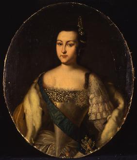 Portrait of Princess Anna Leopoldovna (1718-1746), tsar's Ivan VI mother