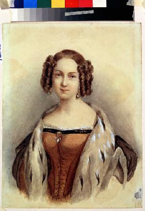 Portrait of Princess Marie of Hesse and the Rhine (1824-1880), future Empress of Russia