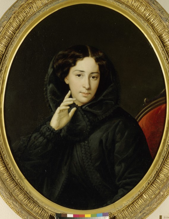 Portrait of the actress of the Imperial theatre Vera Samoylova de Unbekannter Künstler