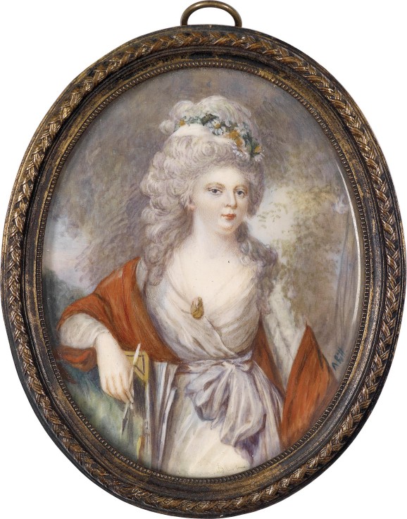 Portrait of Empress Maria Feodorovna (Sophie Dorothea of Württemberg) (1759-1828) de Unbekannter Künstler