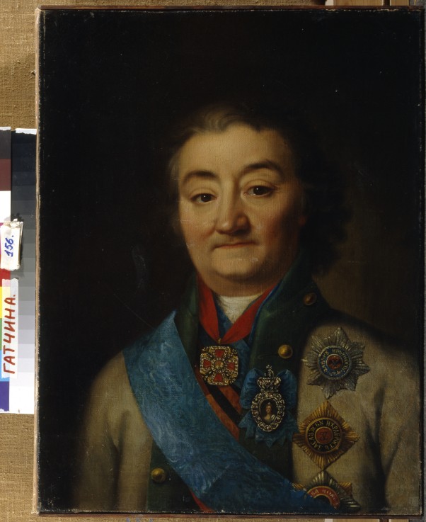 Portrait of the commander-in-chief of the fleet Count Alexey Grigoryevich Orlov of Chesma (1737–1808 de Unbekannter Künstler