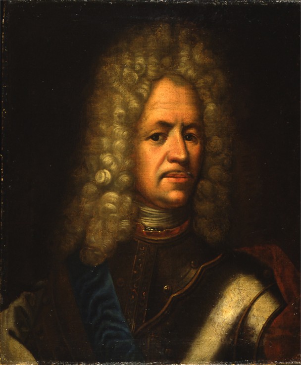 Portrait of Alexander Danilovich Menshikov, Generalissimo, Prince of the Holy Roman Empire and Duke  de Unbekannter Künstler