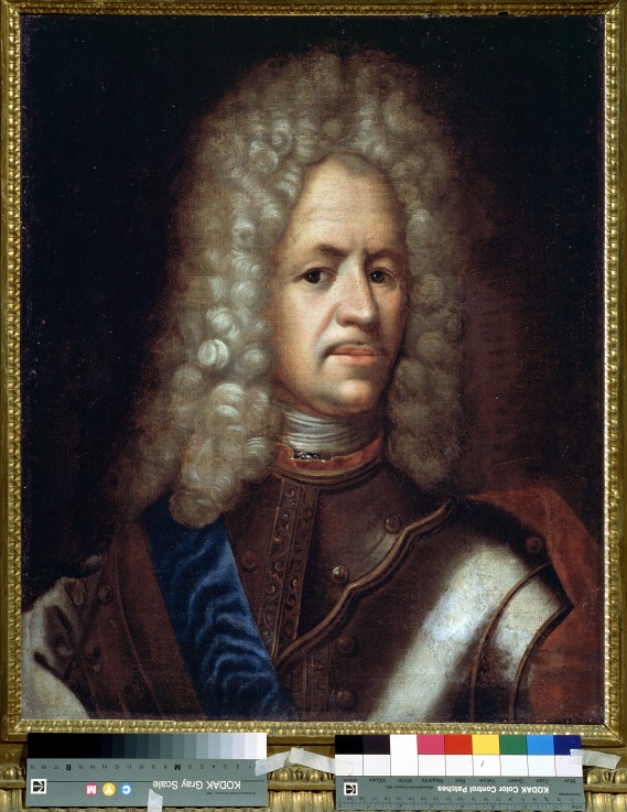 Portrait of Alexander Danilovich Menshikov, Generalissimo, Prince of the Holy Roman Empire and Duke  de Unbekannter Künstler