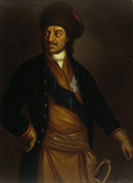 Portrait of Emperor Peter I the Great (1672-1725) de Unbekannter Künstler
