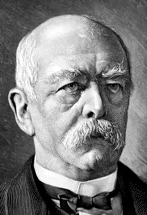 Portrait of Chancellor Otto von Bismarck (1815-1898) de Unbekannter Künstler