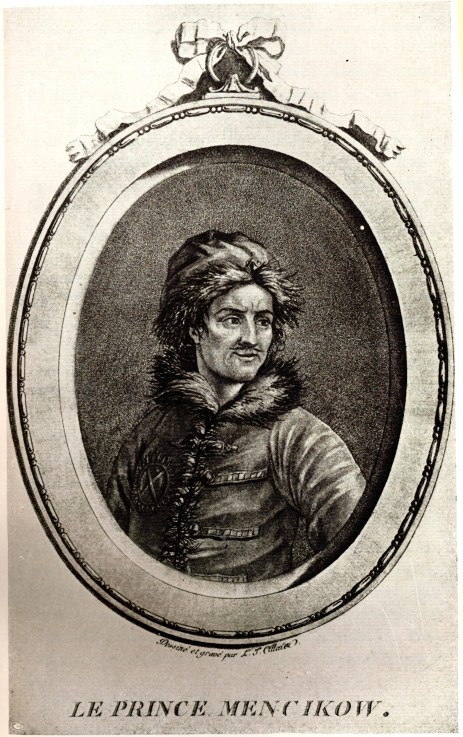 Portrait of Prince Alexander Danilovich Menshikov (1673-1729) de Unbekannter Künstler