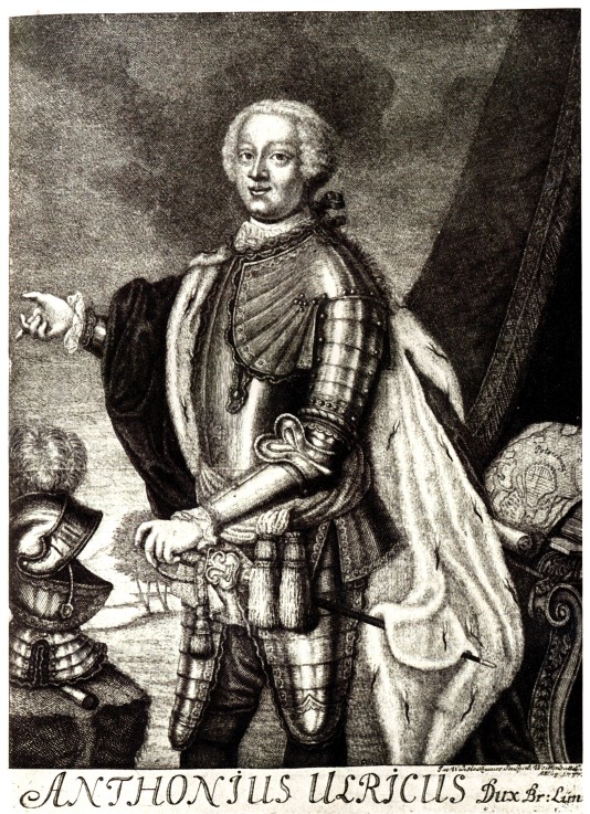 Portrait of Duke Anthony Ulrich of Brunswick (1714-1774) de Unbekannter Künstler