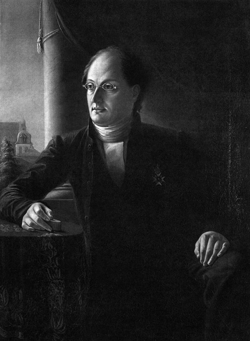 Portrait of the Poet Johan Ludvig Runeberg (1804-1877) de Unbekannter Künstler
