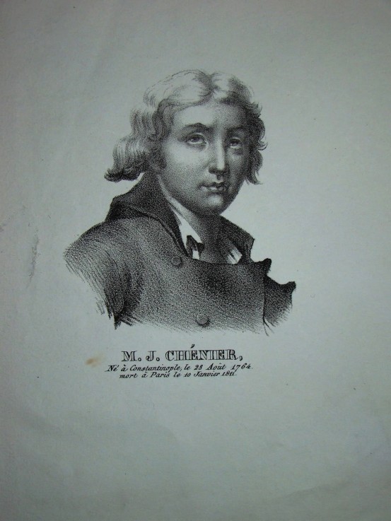 Portrait of the poet and dramatist Marie-Joseph Chénier (1764-1811) de Unbekannter Künstler